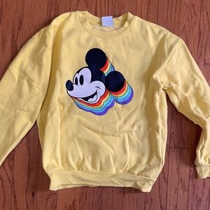 FROM DISNEYLAND - Retro Yellow Mickey Sweatshirt